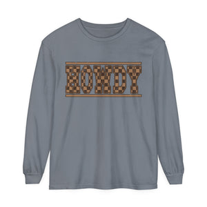 Howdy Checkered  Long Sleeve T-Shirt Howdy Checkered  Long Sleeve T-Shirt