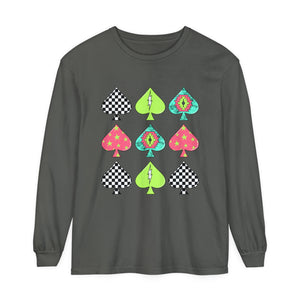Neon Spades Long Sleeve T-Shirt Neon Spades Long Sleeve T-Shirt