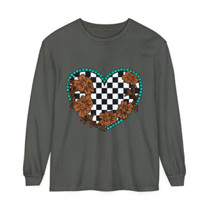 Checkered Spade Long Sleeve T-Shirt Checkered Spade Long Sleeve T-Shirt