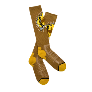 Lucky Bucking Cowgirl Tan Performance Socks Lucky Bucking Cowgirl Tan Performance Socks