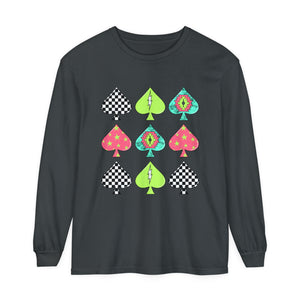 Neon Spades Long Sleeve T-Shirt Neon Spades Long Sleeve T-Shirt