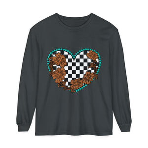 Checkered Spade Long Sleeve T-Shirt Checkered Spade Long Sleeve T-Shirt