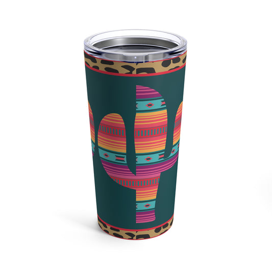 Serape Cactus Aluminum Tumbler 20oz