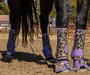 Cheetah Lavender Sport Boots Cheetah Lavender Sport Boots