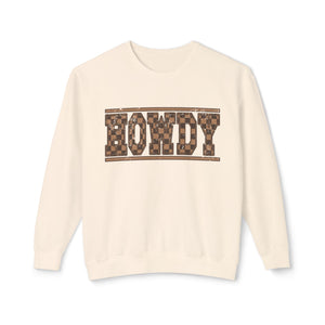 Howdy Checkered Sweatshirt Howdy Checkered Sweatshirt