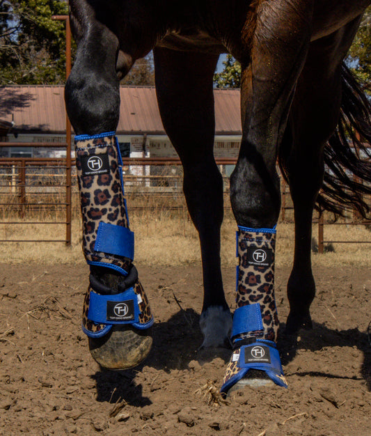 Cheetah Royal Blue Boot Bundle