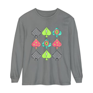 Neon Spades Long Sleeve T-Shirt Neon Spades Long Sleeve T-Shirt