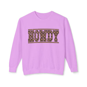 Howdy Checkered Sweatshirt Howdy Checkered Sweatshirt