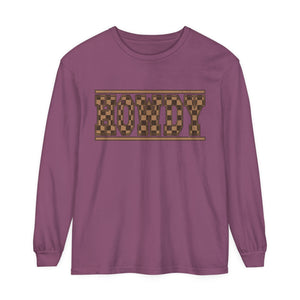 Howdy Checkered  Long Sleeve T-Shirt Howdy Checkered  Long Sleeve T-Shirt