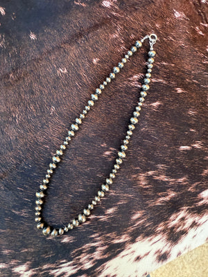 The Harper Sterling Silver Pearl Hand Beaded Necklace - 16.25 inch The Harper Sterling Silver Pearl Hand Beaded Necklace - 16.25 inch