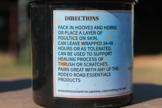 626 Abscess Away Herbal Poultice for Hoof and Skin Care – Drawing Out Infections, Thrush, and Fungus