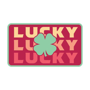 Lucky Trio Red Iron-on Patch Lucky Trio Red Iron-on Patch