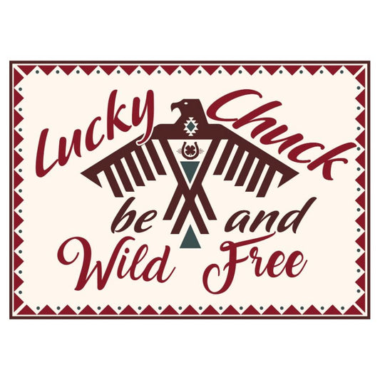 Wild and Free Thunderbird Iron-on Patch