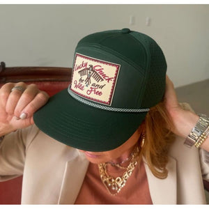 Wild and Free Green Mid Structured Hat Wild and Free Green Mid Structured Hat