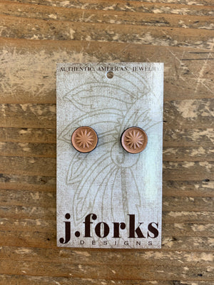 15811 Leather Stud Earrings 15811 Leather Stud Earrings