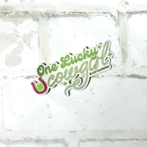 One Lucky Cowgirl Green Iron-on Patch One Lucky Cowgirl Green Iron-on Patch
