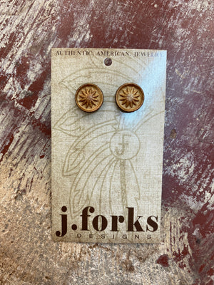 15811 Leather Stud Earrings 15811 Leather Stud Earrings