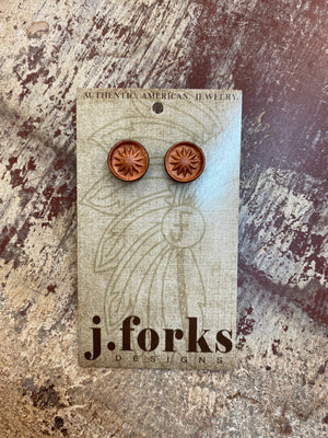15811 Leather Stud Earrings 15811 Leather Stud Earrings