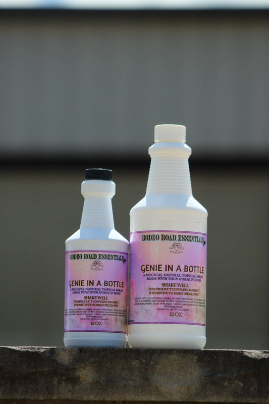 Genie In A Bottle Spray – Deep Relief Herbal Liniment for Performance Horses