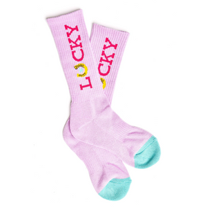 Lucky Lavender Light Pink Performance Socks Lucky Lavender Light Pink Performance Socks