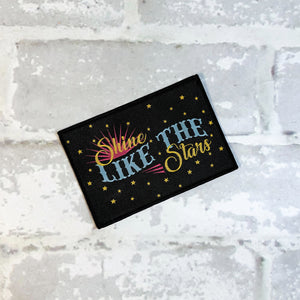 Shine Like The Stars Black Iron-on Patch Shine Like The Stars Black Iron-on Patch