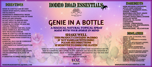 Genie In A Bottle Spray – Deep Relief Herbal Liniment for Performance Horses Genie In A Bottle Spray – Deep Relief Herbal Liniment for Performance Horses