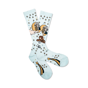 Cosmic Cowgirl Light Blue Performance Socks Cosmic Cowgirl Light Blue Performance Socks