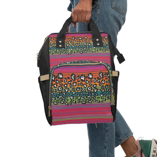 Snow Leopard Serape Top Hand All-Around Bag
