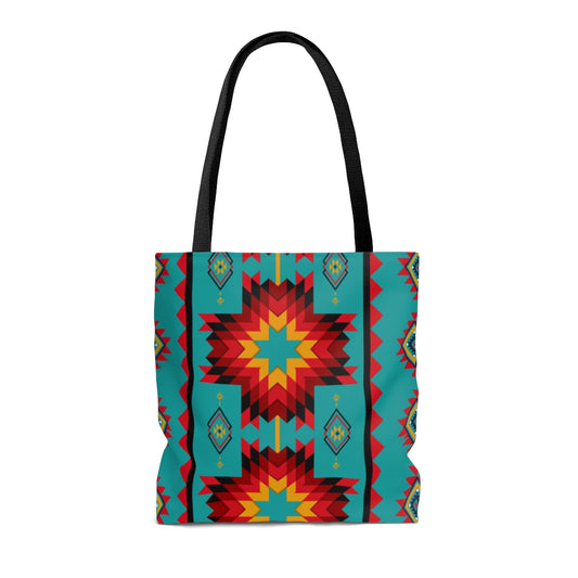 Turquoise Aztec Boot Bag