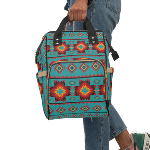 Turquoise Aztec Top Hand All-Around Bag Turquoise Aztec Top Hand All-Around Bag