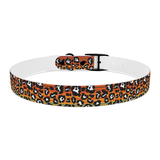 Snow Leopard Serape Dog Collar