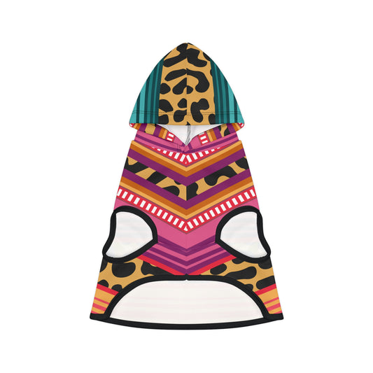 Cheetah Serape Dog Hoodie