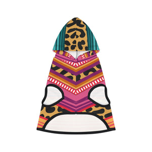 Cheetah Serape Dog Hoodie Cheetah Serape Dog Hoodie