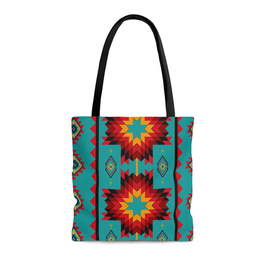 Turquoise Aztec Boot Bag