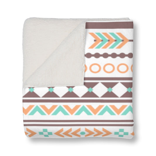 Aztec Earth Sherpa Blanket