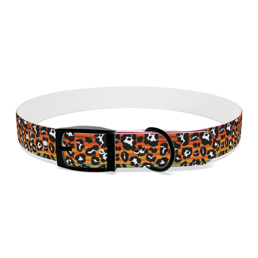 Snow Leopard Serape Dog Collar