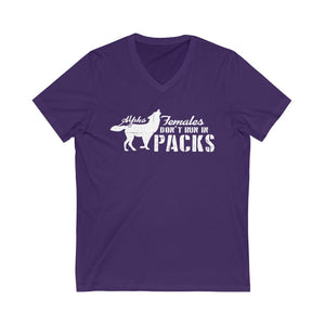 Alpha Females (Wolf) V-Neck Tee Alpha Females (Wolf) V-Neck Tee