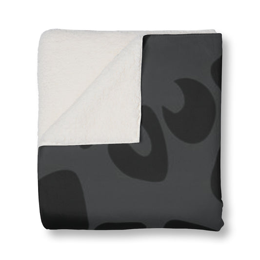 Shadow Leopard Sherpa Blanket