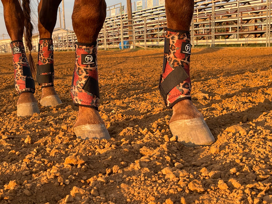 Cheetah and Roses Sport Boots