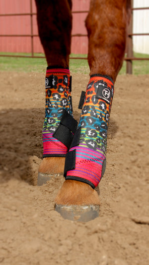 Snow Leopard Serape Sport Boots Snow Leopard Serape Sport Boots
