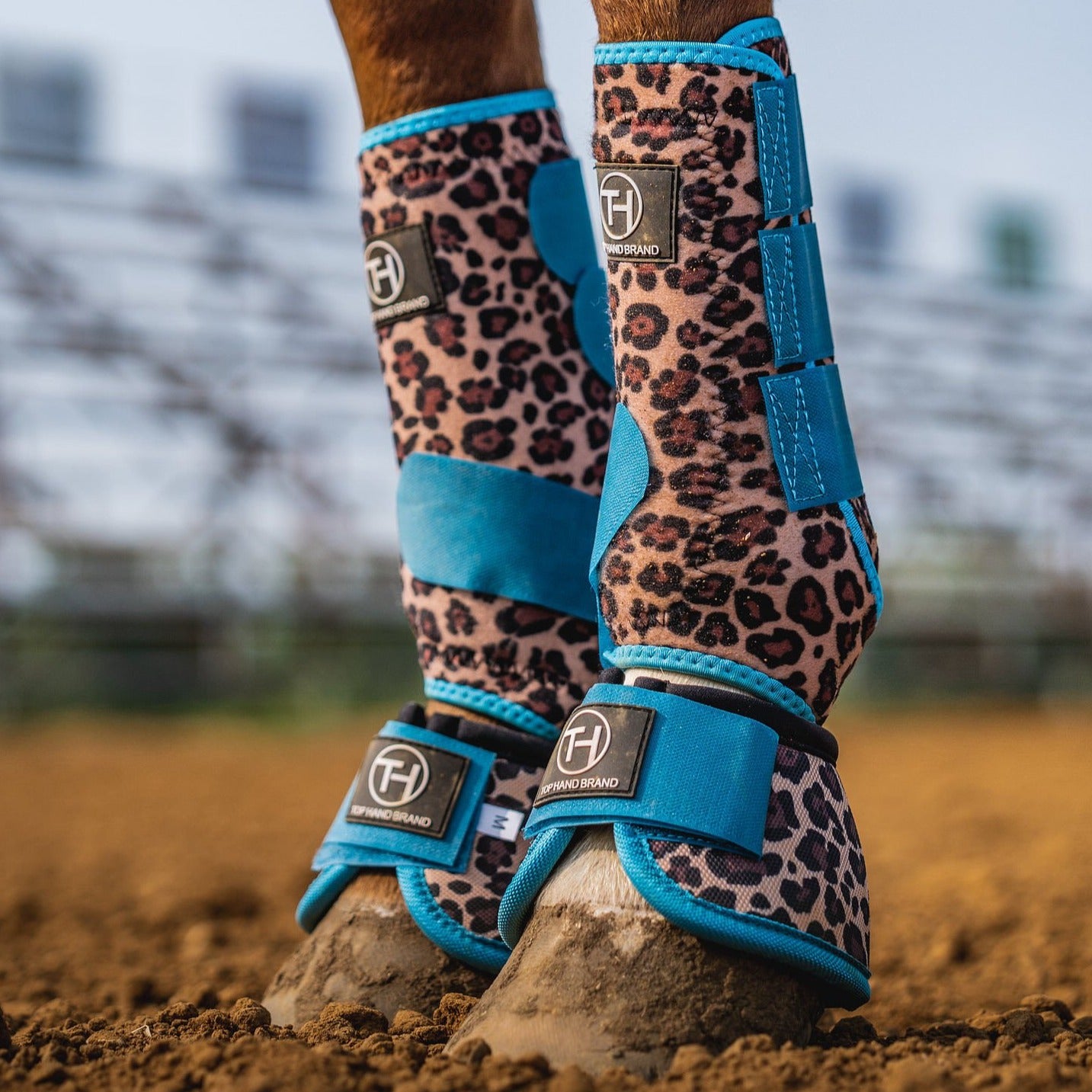Cheetah and Turquoise Sport Boots – Top Hand Brand