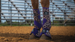 Cheetah Purple Sport Boots Cheetah Purple Sport Boots