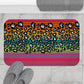 Snow Leopard Serape Memory Foam Bath Mat