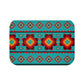 Turquoise Aztec Memory Foam Bath Mat