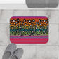 Snow Leopard Serape Memory Foam Bath Mat