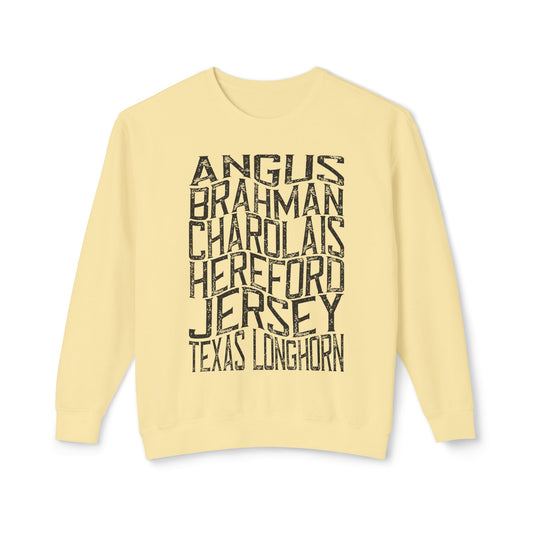 Cattle Breeds Sweatshirt