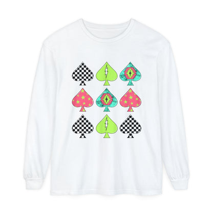 Neon Spades Long Sleeve T-Shirt