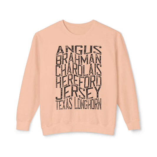 Cattle Breeds Sweatshirt