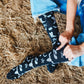 Get Western Black and White Performance Socks
