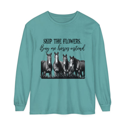 Buy Me Horses Long Sleeve T-Shirt